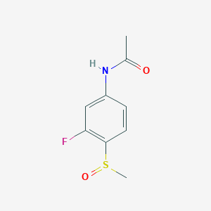molecular formula C9H10FNO2S B6911087 N-(3-fluoro-4-methylsulfinylphenyl)acetamide 