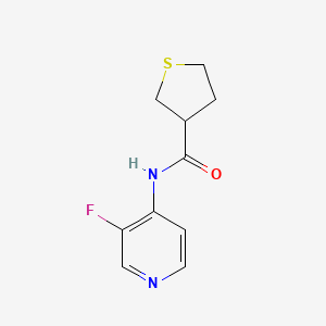 molecular formula C10H11FN2OS B6911118 N-(3-fluoropyridin-4-yl)thiolane-3-carboxamide 