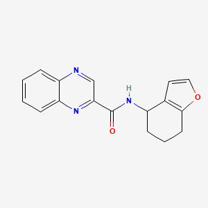 molecular formula C17H15N3O2 B6911385 N-(4,5,6,7-tetrahydro-1-benzofuran-4-yl)quinoxaline-2-carboxamide 