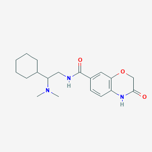 molecular formula C19H27N3O3 B6911468 N-[2-cyclohexyl-2-(dimethylamino)ethyl]-3-oxo-4H-1,4-benzoxazine-7-carboxamide 