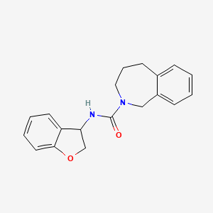 molecular formula C19H20N2O2 B6911637 N-(2,3-dihydro-1-benzofuran-3-yl)-1,3,4,5-tetrahydro-2-benzazepine-2-carboxamide 