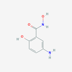 molecular formula C7H8N2O3 B069128 5-Amino-N,2-dihydroxybenzamide CAS No. 170368-41-9