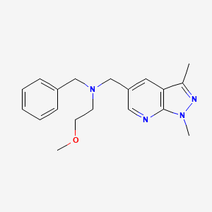 molecular formula C19H24N4O B6912815 N-benzyl-N-[(1,3-dimethylpyrazolo[3,4-b]pyridin-5-yl)methyl]-2-methoxyethanamine 