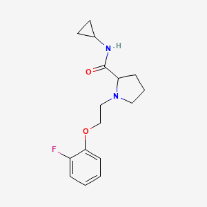 molecular formula C16H21FN2O2 B6912832 N-cyclopropyl-1-[2-(2-fluorophenoxy)ethyl]pyrrolidine-2-carboxamide 