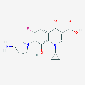 7-((S)-3-Amino-1-pyrrolidinyl)-1-cyclopropyl-6-fluoro-1,4-dihydro-8-hydroxy-4-oxoquinoline-3-carboxylic acid