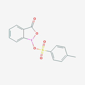 molecular formula C14H11IO5S B069132 1-[[(4-Methylphenyl)sulphonyl]oxy]-1,2-benziodoxol-3(1H)-one CAS No. 159950-96-6
