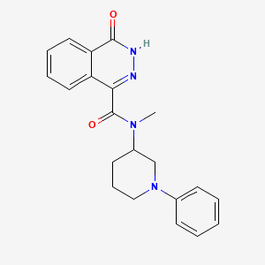 molecular formula C21H22N4O2 B6913428 N-methyl-4-oxo-N-(1-phenylpiperidin-3-yl)-3H-phthalazine-1-carboxamide 