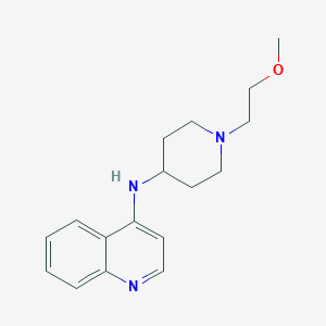 molecular formula C17H23N3O B6913734 N-[1-(2-methoxyethyl)piperidin-4-yl]quinolin-4-amine 