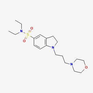 molecular formula C19H31N3O3S B6913982 N,N-diethyl-1-(3-morpholin-4-ylpropyl)-2,3-dihydroindole-5-sulfonamide 