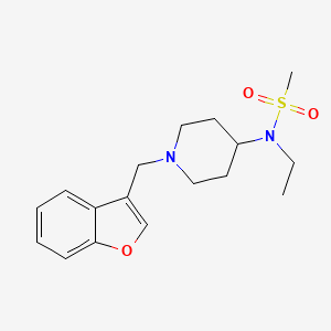 molecular formula C17H24N2O3S B6915126 N-[1-(1-benzofuran-3-ylmethyl)piperidin-4-yl]-N-ethylmethanesulfonamide 