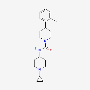 molecular formula C21H31N3O B6916153 N-(1-cyclopropylpiperidin-4-yl)-4-(2-methylphenyl)piperidine-1-carboxamide 
