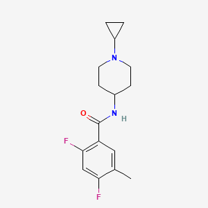 molecular formula C16H20F2N2O B6916210 N-(1-cyclopropylpiperidin-4-yl)-2,4-difluoro-5-methylbenzamide 