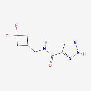 molecular formula C8H10F2N4O B6916277 N-[(3,3-difluorocyclobutyl)methyl]-2H-triazole-4-carboxamide 