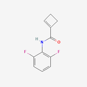 molecular formula C11H9F2NO B6916342 N-(2,6-difluorophenyl)cyclobutene-1-carboxamide 