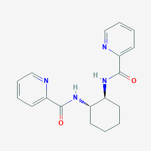 molecular formula C18H20N4O2 B069165 N,N'-((1S,2S)-Cyclohexane-1,2-diyl)dipicolinamide CAS No. 172138-95-3