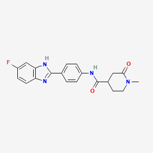 molecular formula C20H19FN4O2 B6917098 N-[4-(6-fluoro-1H-benzimidazol-2-yl)phenyl]-1-methyl-2-oxopiperidine-4-carboxamide 