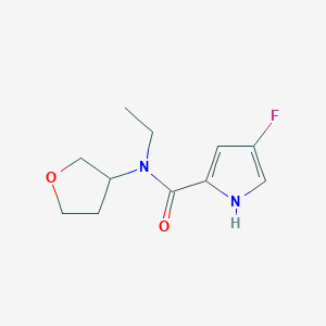 molecular formula C11H15FN2O2 B6917194 N-ethyl-4-fluoro-N-(oxolan-3-yl)-1H-pyrrole-2-carboxamide 