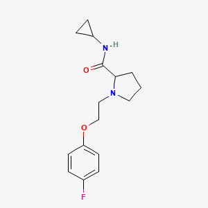 molecular formula C16H21FN2O2 B6918561 N-cyclopropyl-1-[2-(4-fluorophenoxy)ethyl]pyrrolidine-2-carboxamide 