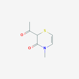 2-Acetyl-4-methyl-1,4-thiazin-3-one