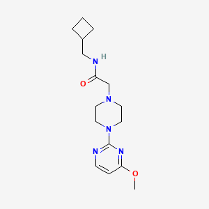 molecular formula C16H25N5O2 B6918958 N-(cyclobutylmethyl)-2-[4-(4-methoxypyrimidin-2-yl)piperazin-1-yl]acetamide 