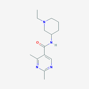 molecular formula C14H22N4O B6919529 N-(1-ethylpiperidin-3-yl)-2,4-dimethylpyrimidine-5-carboxamide 