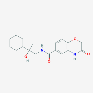 molecular formula C18H24N2O4 B6919933 N-(2-cyclohexyl-2-hydroxypropyl)-3-oxo-4H-1,4-benzoxazine-6-carboxamide 