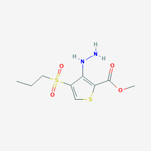 Methyl 3-hydrazino-4-(propylsulfonyl)thiophene-2-carboxylate