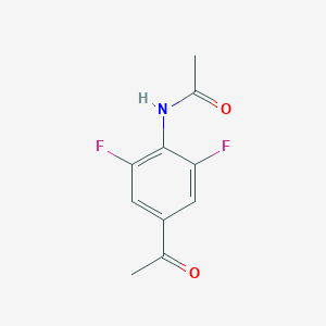 molecular formula C10H9F2NO2 B6920846 N-(4-acetyl-2,6-difluorophenyl)acetamide 