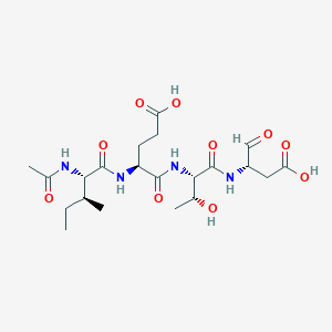 molecular formula C21H34N4O10 B069213 Ac-IETD-CHO CAS No. 191338-86-0