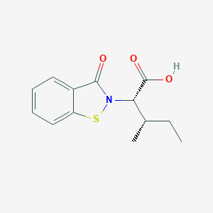 (2S,3S)-3-methyl-2-(3-oxo-1,2-benzothiazol-2-yl)pentanoic acid