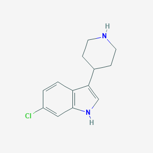 molecular formula C13H15ClN2 B069219 6-Chloro-3-piperidin-4-YL-1H-indole CAS No. 180160-78-5