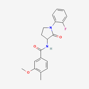 molecular formula C19H19FN2O3 B6922123 N-[1-(2-fluorophenyl)-2-oxopyrrolidin-3-yl]-3-methoxy-4-methylbenzamide 