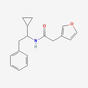 molecular formula C17H19NO2 B6922130 N-(1-cyclopropyl-2-phenylethyl)-2-(furan-3-yl)acetamide 