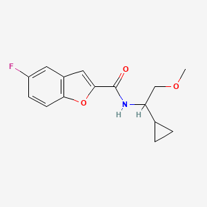 molecular formula C15H16FNO3 B6922448 N-(1-cyclopropyl-2-methoxyethyl)-5-fluoro-1-benzofuran-2-carboxamide 