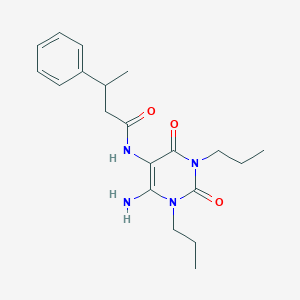 N-(4-amino-2,6-dioxo-1,3-dipropylpyrimidin-5-yl)-3-phenylbutanamide