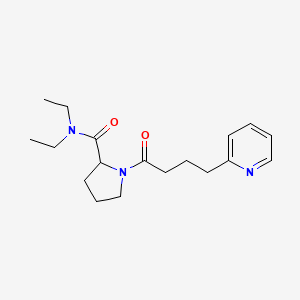 molecular formula C18H27N3O2 B6922907 N,N-diethyl-1-(4-pyridin-2-ylbutanoyl)pyrrolidine-2-carboxamide 