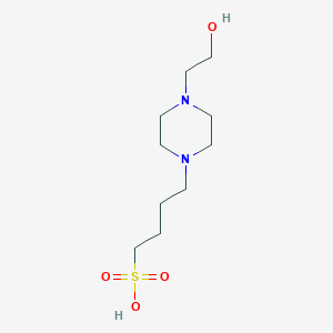 molecular formula C10H22N2O4S B069233 4-(4-(2-Hydroxyethyl)piperazin-1-yl)butane-1-sulfonic acid CAS No. 161308-36-7