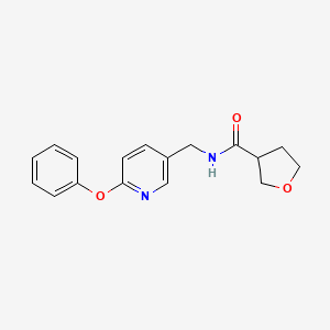 molecular formula C17H18N2O3 B6923395 N-[(6-phenoxypyridin-3-yl)methyl]oxolane-3-carboxamide 