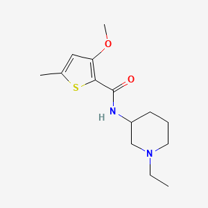 molecular formula C14H22N2O2S B6923549 N-(1-ethylpiperidin-3-yl)-3-methoxy-5-methylthiophene-2-carboxamide 