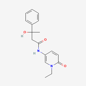 molecular formula C17H20N2O3 B6923826 N-(1-ethyl-6-oxopyridin-3-yl)-3-hydroxy-3-phenylbutanamide 