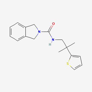 molecular formula C17H20N2OS B6924128 N-(2-methyl-2-thiophen-2-ylpropyl)-1,3-dihydroisoindole-2-carboxamide 