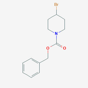 molecular formula C13H16BrNO2 B069245 Benzyl 4-bromopiperidine-1-carboxylate CAS No. 166953-64-6