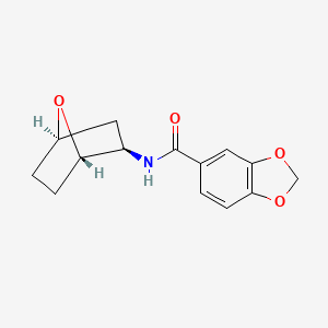 molecular formula C14H15NO4 B6924574 N-[(1S,2R,4R)-7-oxabicyclo[2.2.1]heptan-2-yl]-1,3-benzodioxole-5-carboxamide 