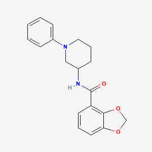 molecular formula C19H20N2O3 B6924583 N-(1-phenylpiperidin-3-yl)-1,3-benzodioxole-4-carboxamide 