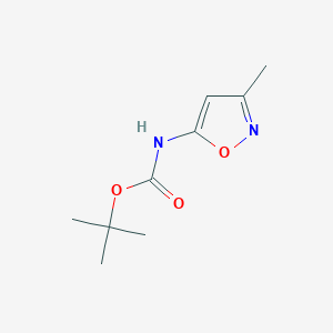 molecular formula C9H14N2O3 B069246 5-(t-Butoxycarbonylamino)-3-methylisoxazole CAS No. 174078-95-6