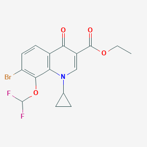Ethyl 7-bromo-1-cyclopropyl-8-(difluoromethoxy)-4-oxo-1,4-dihydroquinoline-3-carboxylate