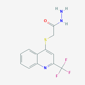 2-((2-(Trifluoromethyl)quinolin-4-YL)thio)acetohydrazide