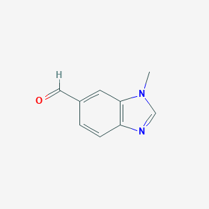 molecular formula C9H8N2O B069249 1-methyl-1H-benzo[d]imidazole-6-carbaldehyde CAS No. 181867-19-6