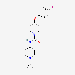molecular formula C20H28FN3O2 B6924900 N-(1-cyclopropylpiperidin-4-yl)-4-(4-fluorophenoxy)piperidine-1-carboxamide 