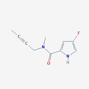 molecular formula C10H11FN2O B6925067 N-but-2-ynyl-4-fluoro-N-methyl-1H-pyrrole-2-carboxamide 